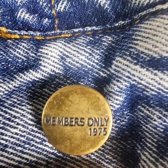 Members Only X Nickelodeon Denim Jacket Sz M Rugrats SpongeBob Grunge Y2K Casual - Picture 12 of 14